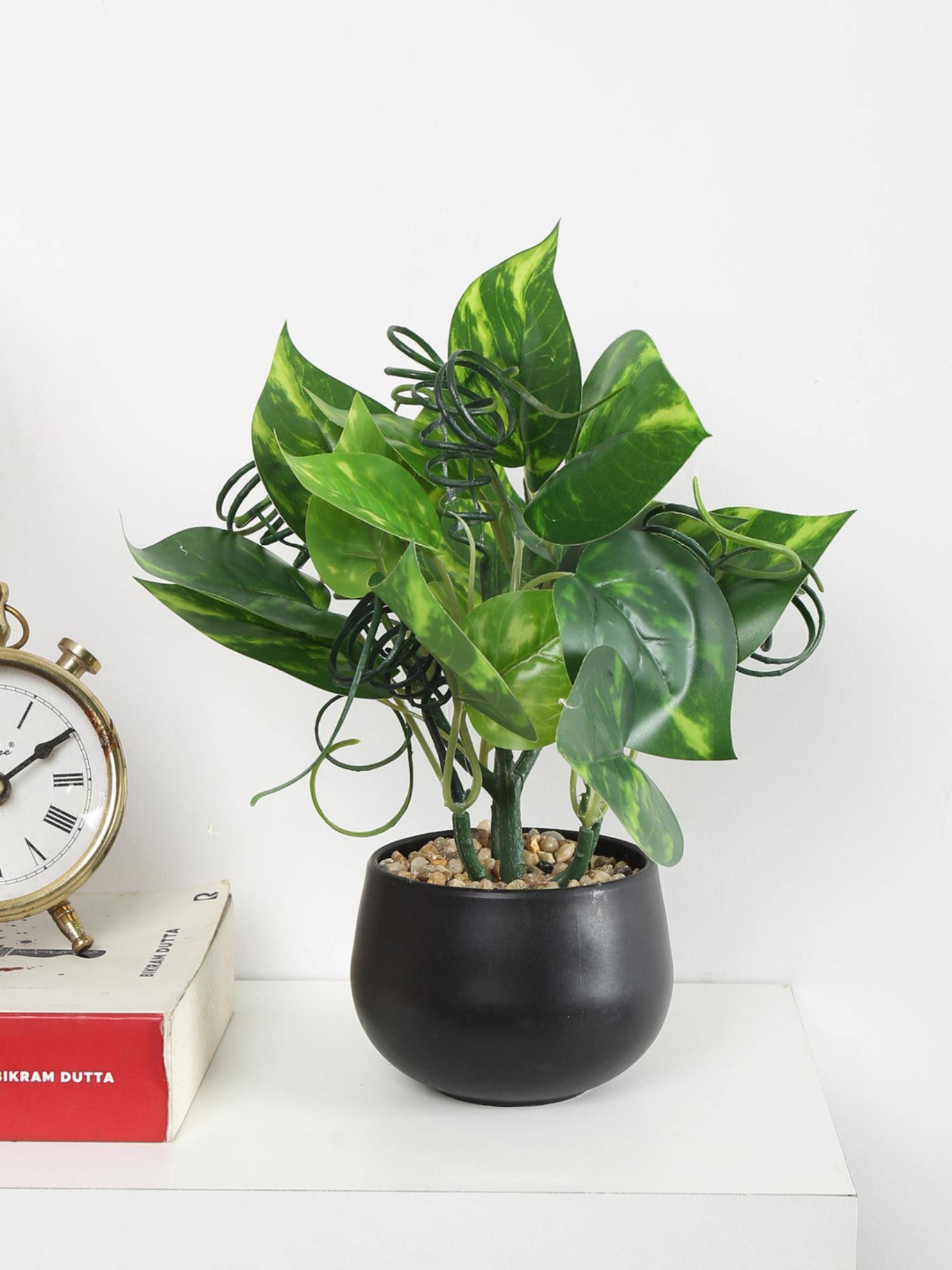 ARICK DECOR Artificial Money Bonsai Plant with Pot