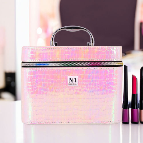 NFI Essentials Pouch : Buy Nfi Essentials Cosmetic Box Makeup Bag Vanity  Kit Travel Organiser Big Box Aluminium (One Size) Online