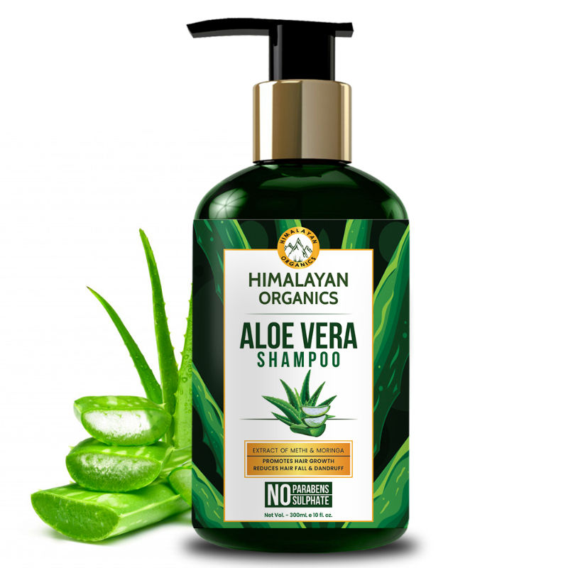 Himalayan Organics Aloevera Shampoo For Hair Loss Control & Healthy Hair Growth