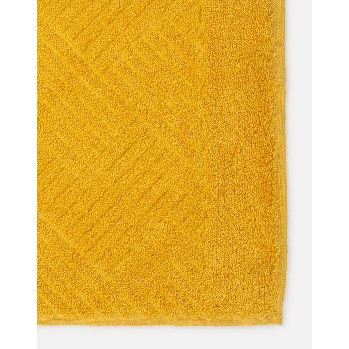 Buy Fabindia Yellow Palash Cotton Bath Towel Online