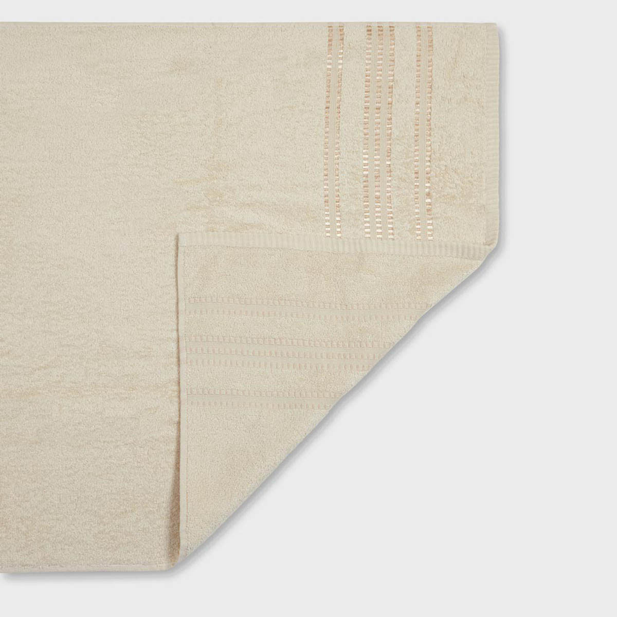 Buy Fabindia Off White Solid Ayan Woven Cotton Hand Towel Online