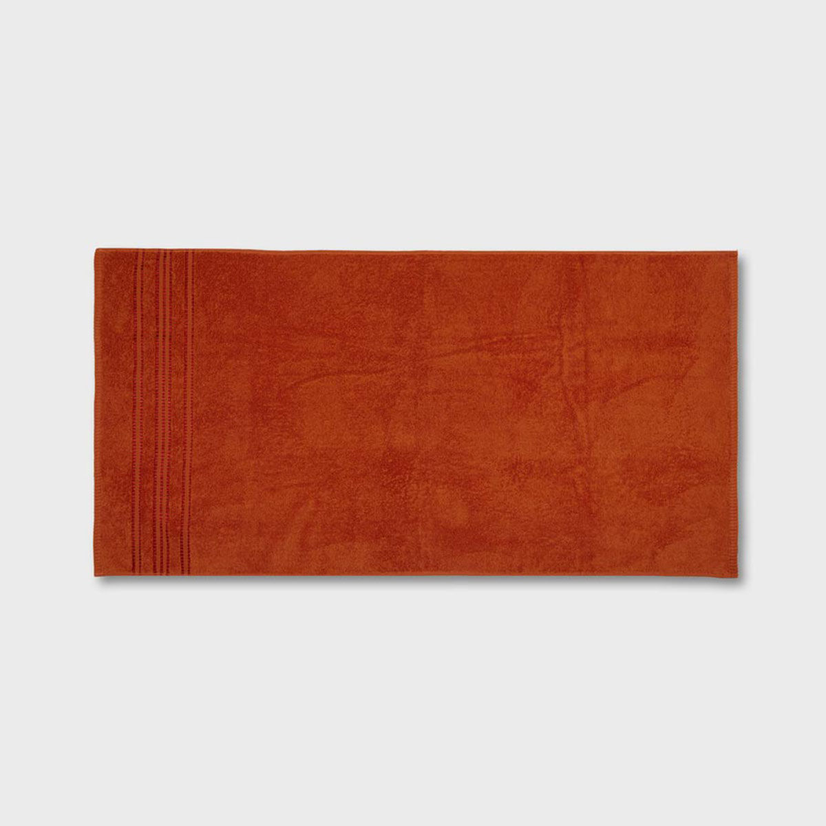 Buy Fabindia Rust Solid Ayan Woven Cotton Hand Towel Online