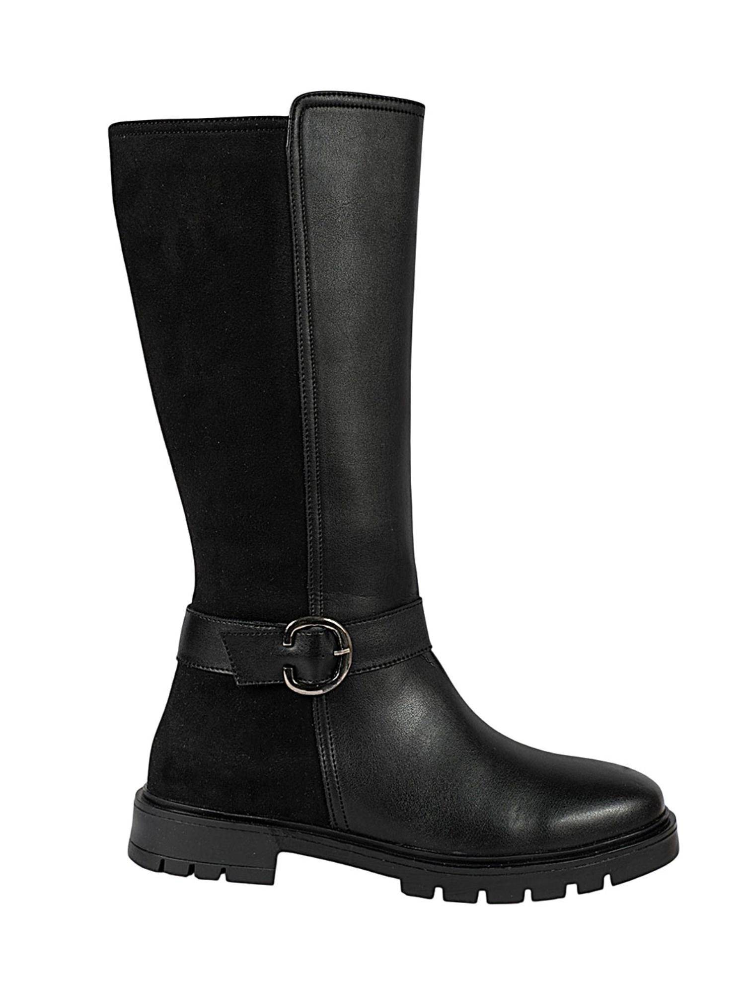Buy Truffle Collection Black Solid Casual Boots Online