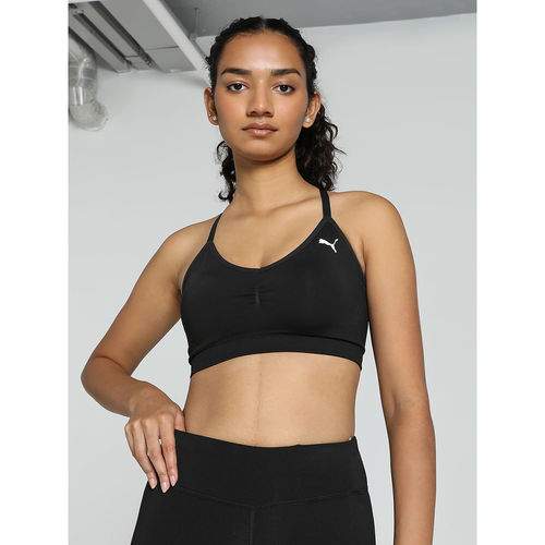 Puma Move Shapeluxe Seamless Women Black Sports Bra (M)