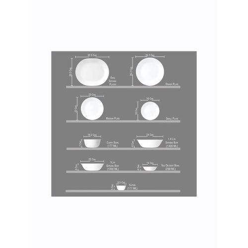 Buy Corelle Living ware Plus Morning Breeze 532 ml Soup Bowl (Pack of 6)  Online