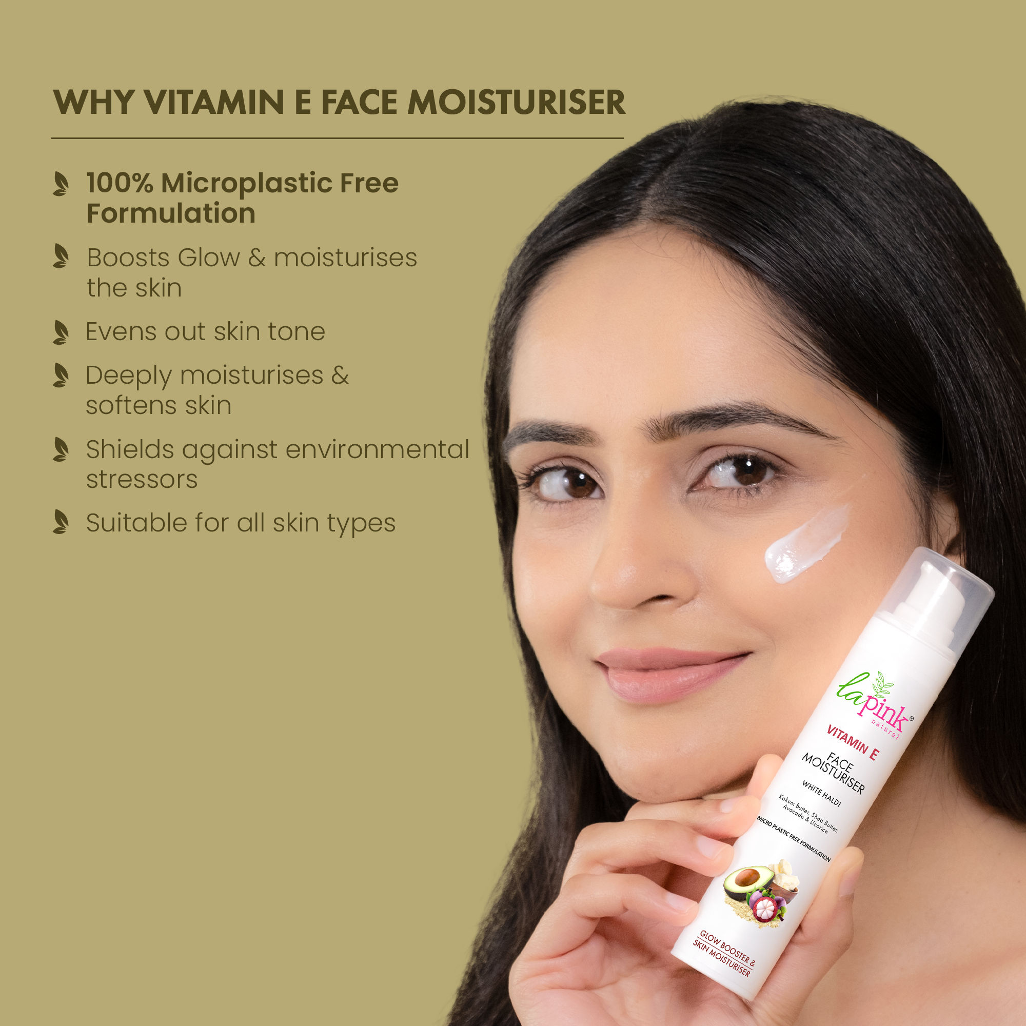 Buy La Pink Vitamin E Face Moisturiser For Intense Nourishment, Non