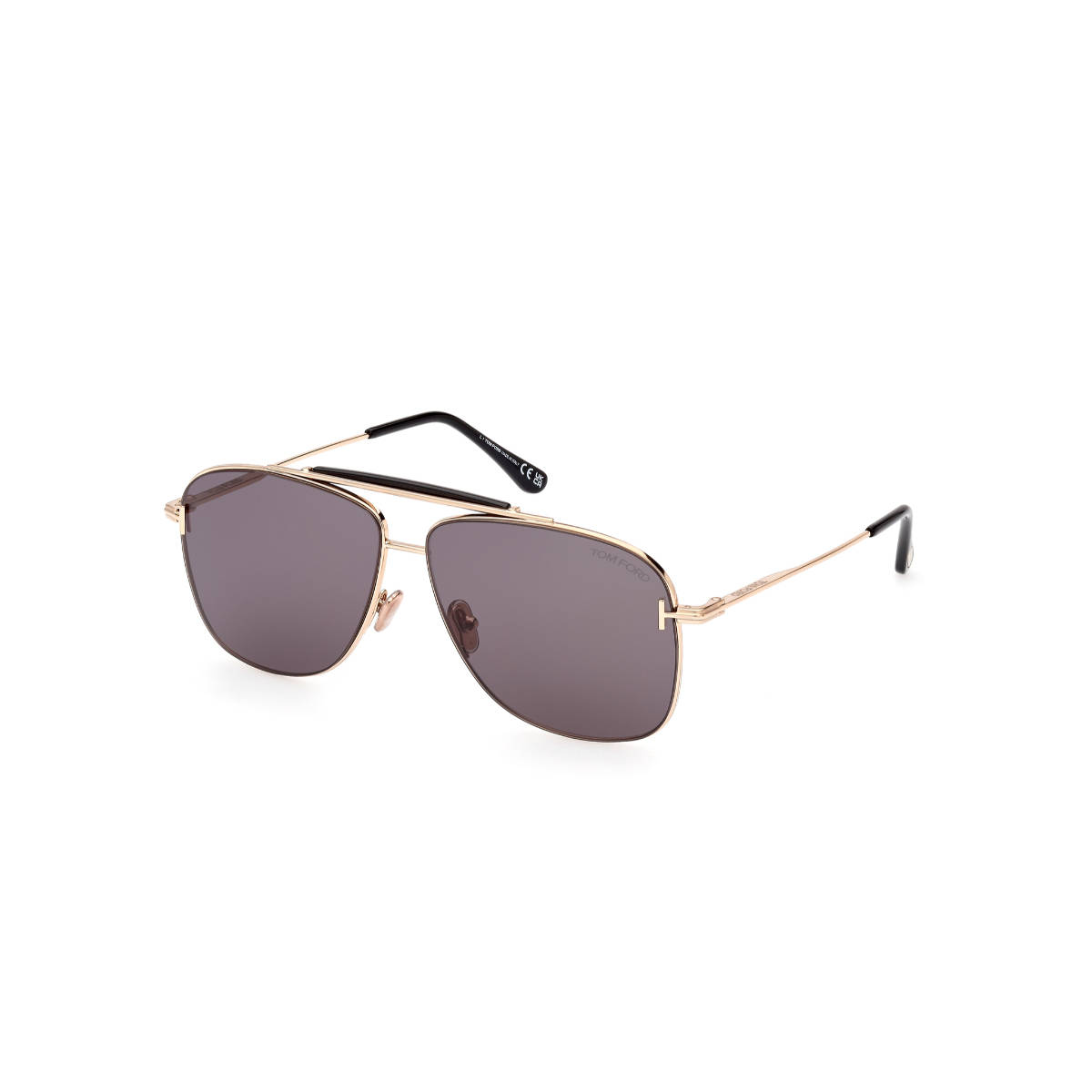 Tom Ford Eyewear Men Pilot Purple Lens Sunglasses - FT1017 60 28A