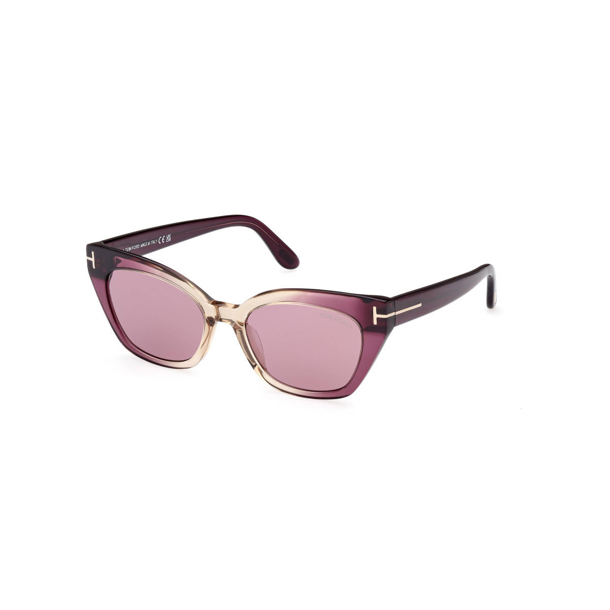 Tom Ford Eyewear Women Cat Eye Purple Lens Sunglasses - FT1031 52 83Y