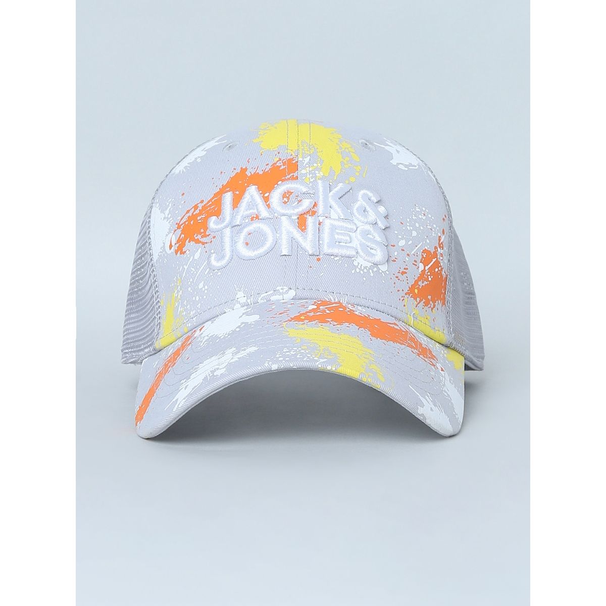 Buy Jack & Jones Grey Splash Print Cap Online