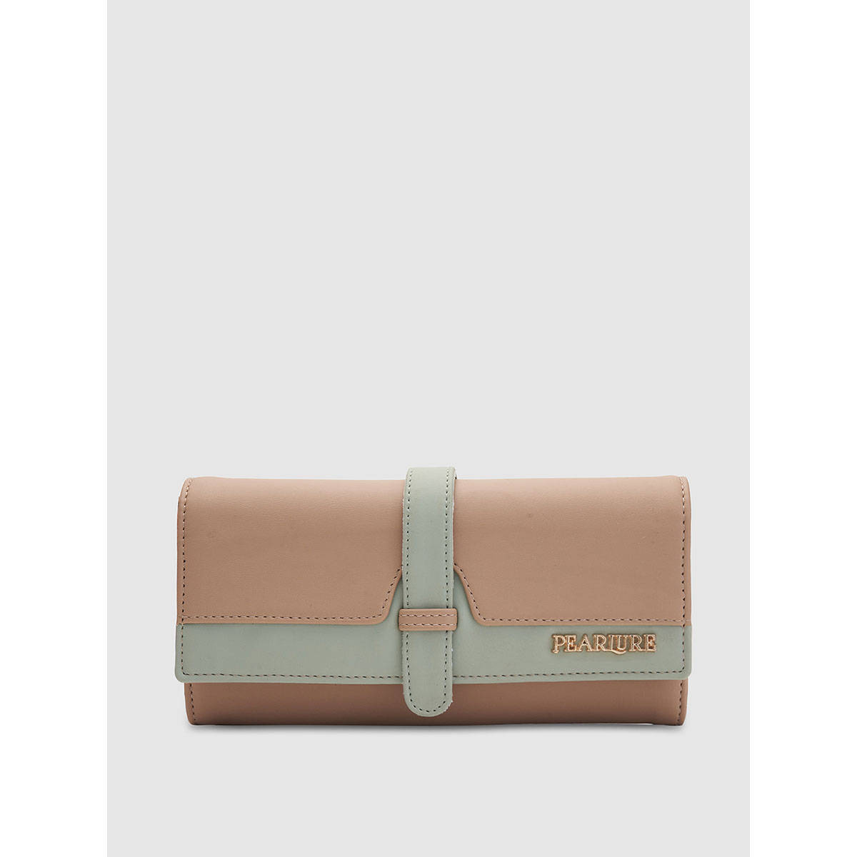Pearlure Lisa Wallet for Women Italian Vegan Leather - Beige