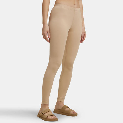 Jockey 2520 Women's Super Combed Cotton Rich Thermal Leggings - Skin (L)