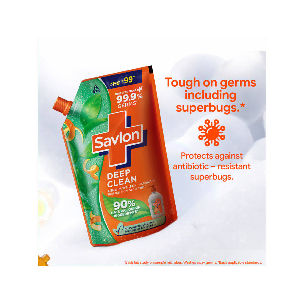 Savlon Deep Clean Germ Protection Liquid Handwash Refill Pouch