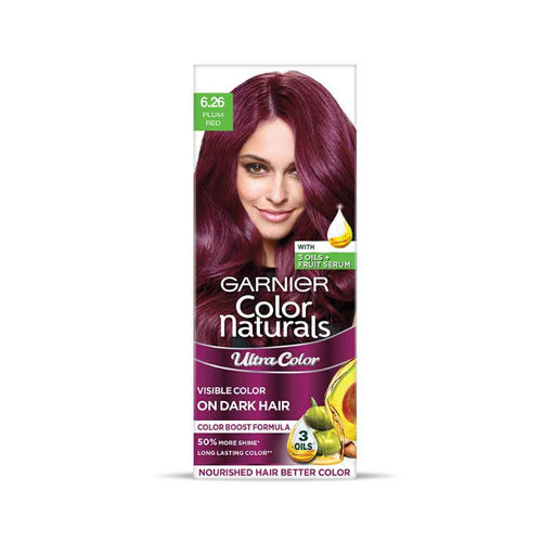 Garnier Color Naturals Ultra Hair Color  Plum Red: Buy Garnier Color  Naturals Ultra Hair Color  Plum Red Online at Best Price in India |  Nykaa
