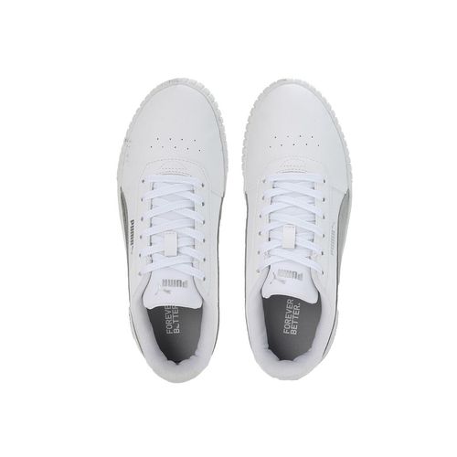 Buy Puma Carina Space Metallics Women White Sneakers Online