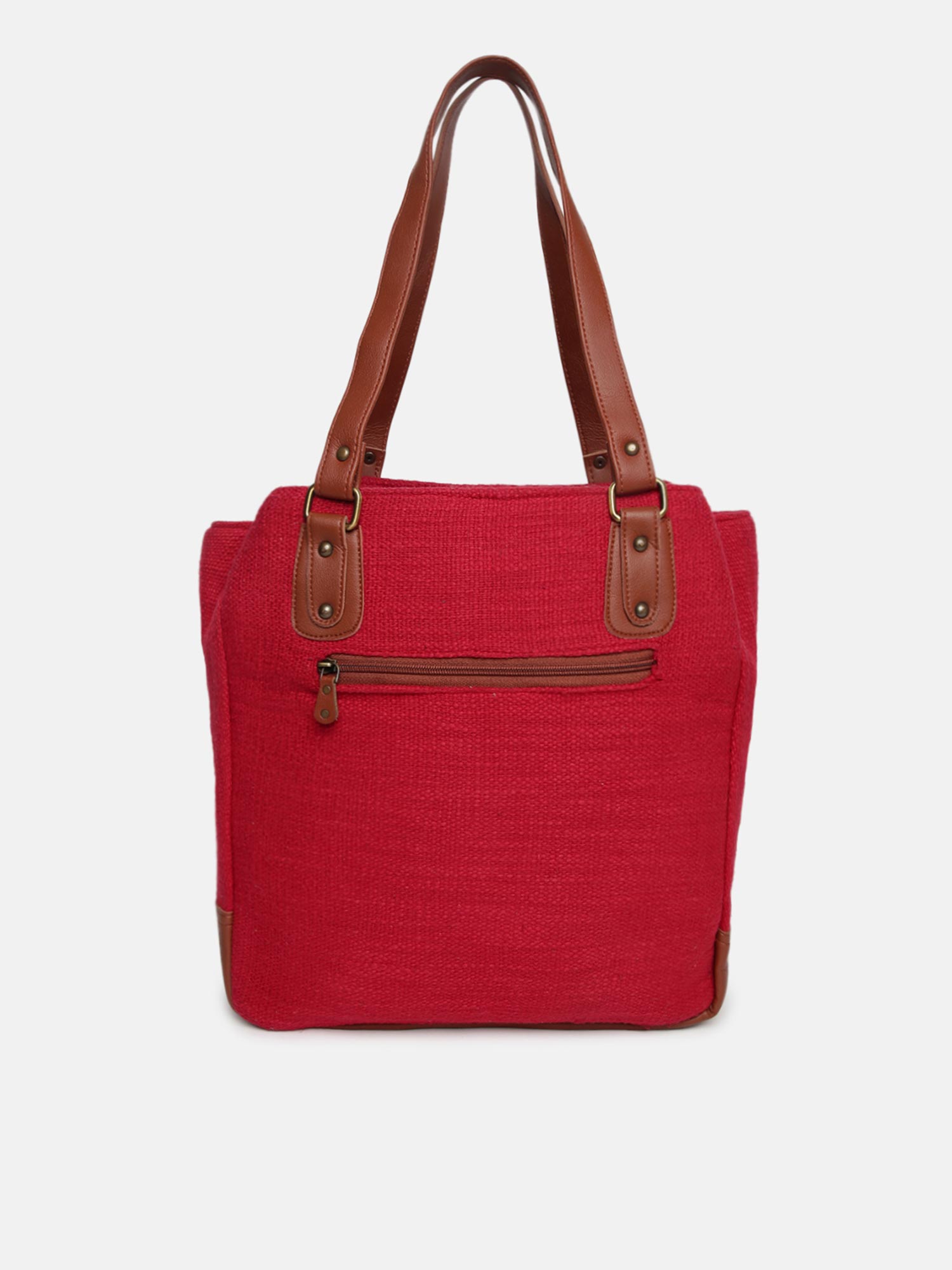 Buy Maisha by Esha Womens Red Classic Tote Bag Online