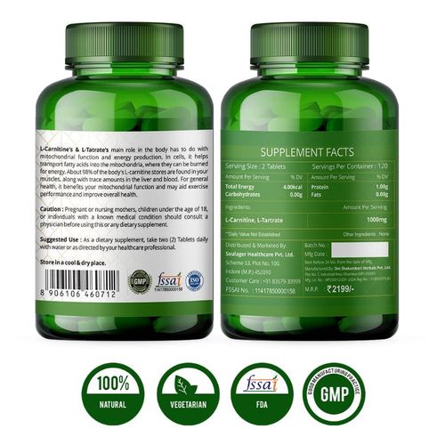 what is in lemon bottle fat dissolving L-Carnitine L-Tartrate 1000mg for Strength & Weight Management Pack of –  Pure & Pure Healthcare India