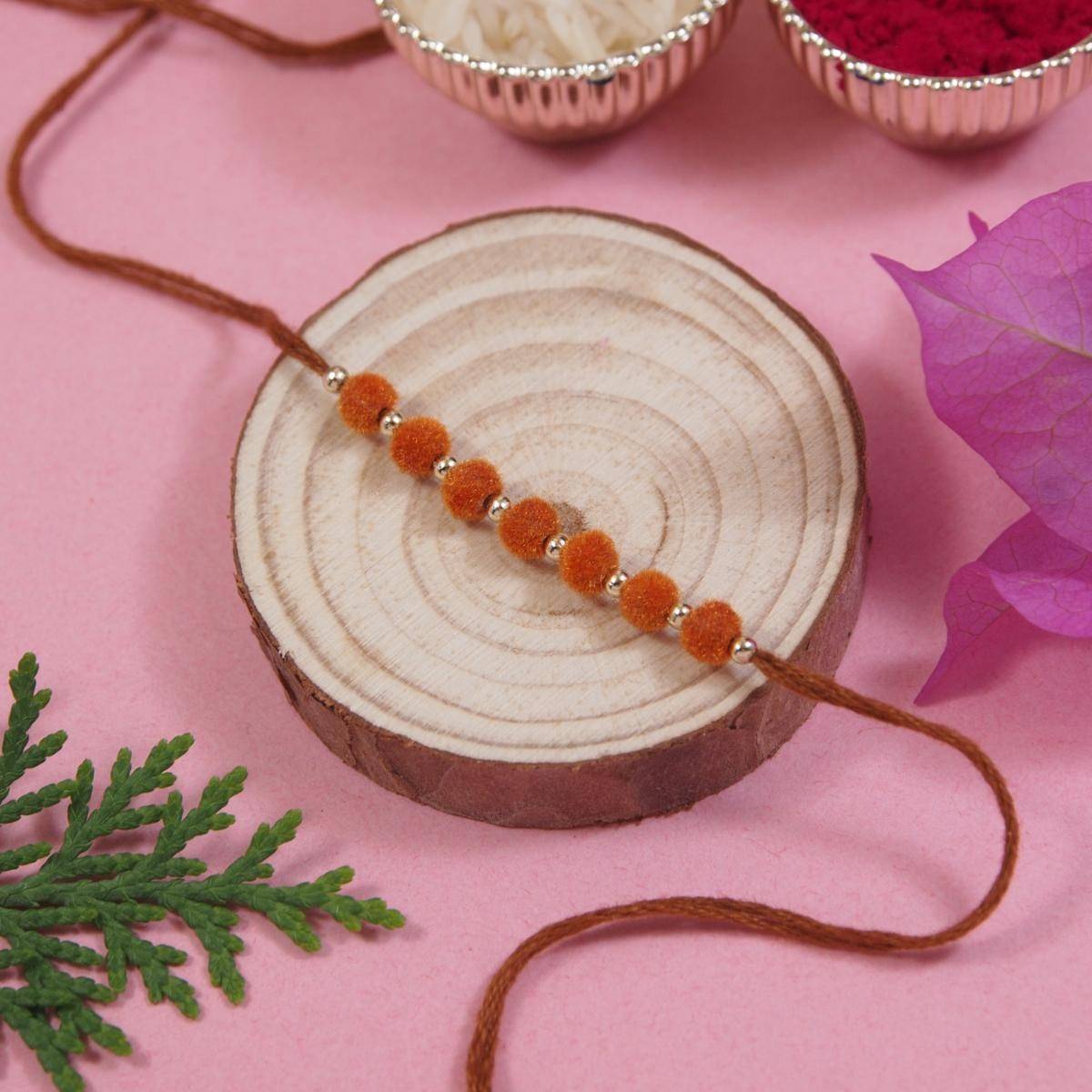 I Jewels Soft Kids Rakhi with Roli Chawal Rakhi with Roli Chawal For Bro/Brother/Bhai