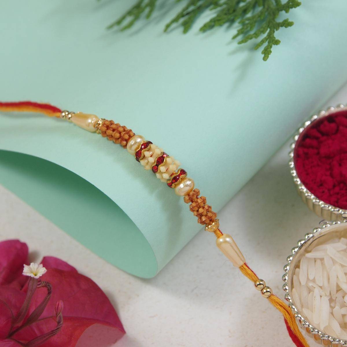 I Jewels Fancy Rakhi with Roli Chawal For Bro/Brother/Bhai
