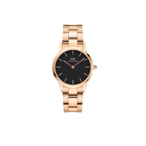 Buy Daniel Wellington Iconic Link 28 Rose Gold Black Online