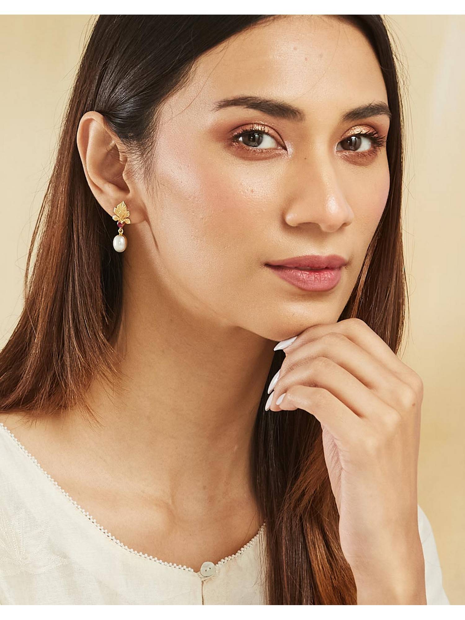 Fabindia Silver Dangler Earrings
