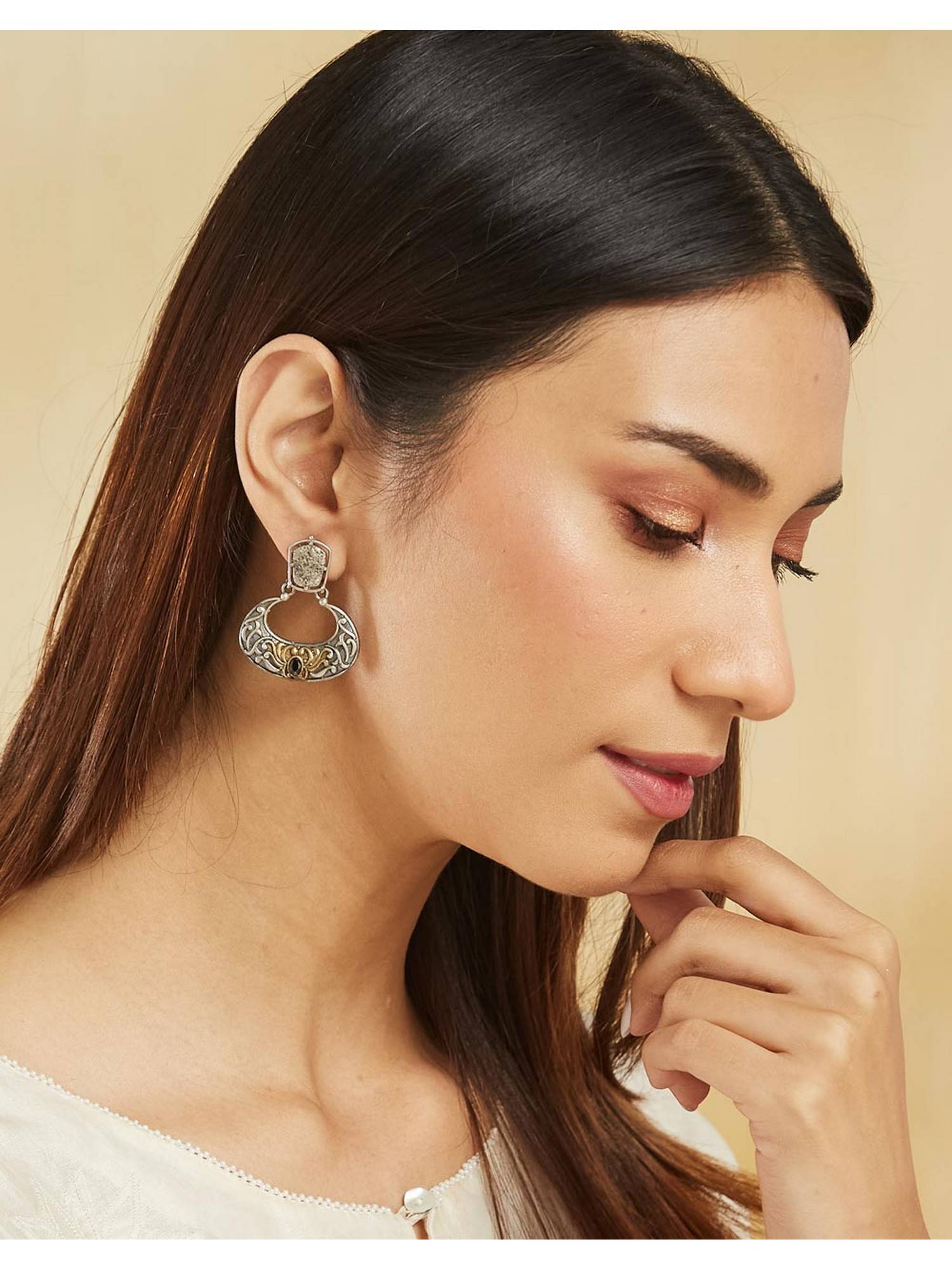 Fabindia Metal Dangler Earrings