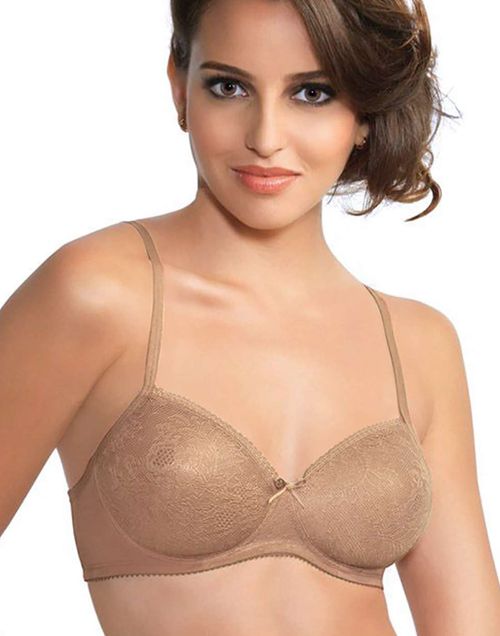 Buy online Nude Full Cover Bra from lingerie for Women by Amante