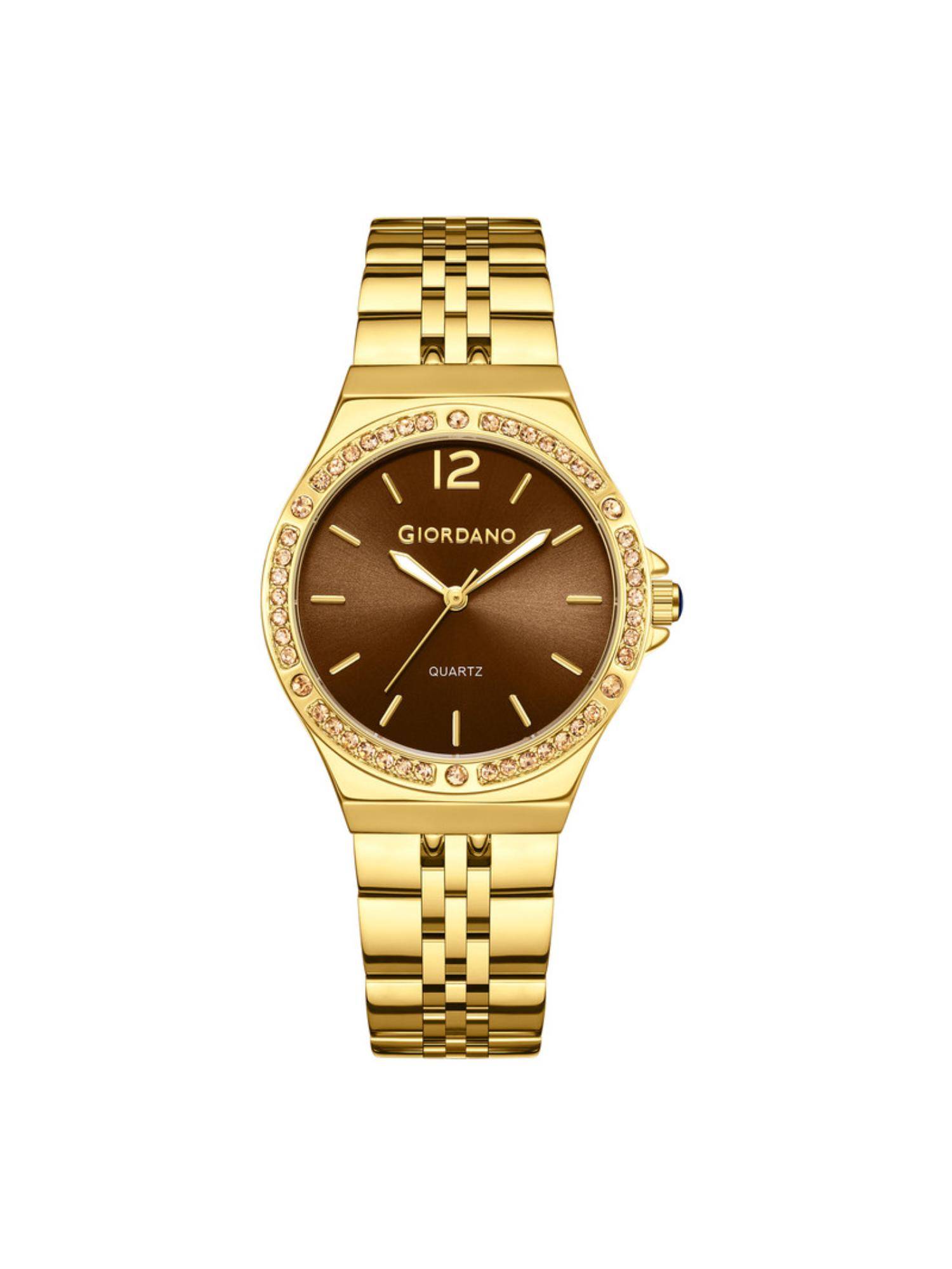 Giordano Women Quartz Brown Dial Analog Watch - GZ-60159 (M)
