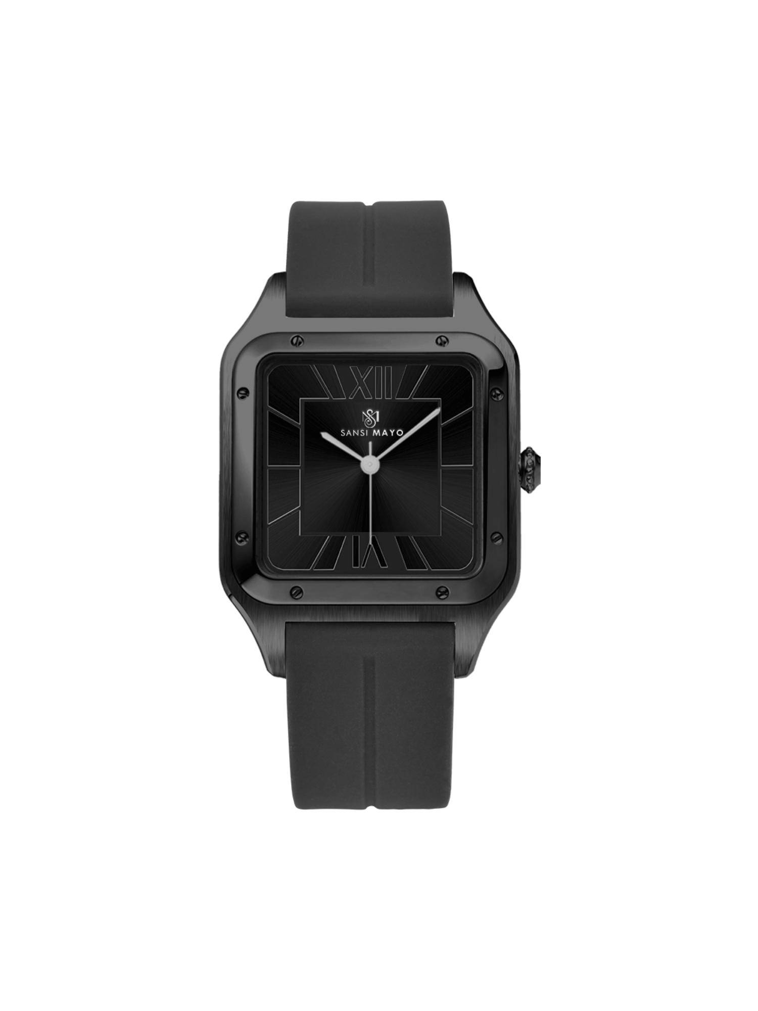 Sansi Mayo Men Carls Black Dial Analog Watch - SM-M-192-B-B-B (M)
