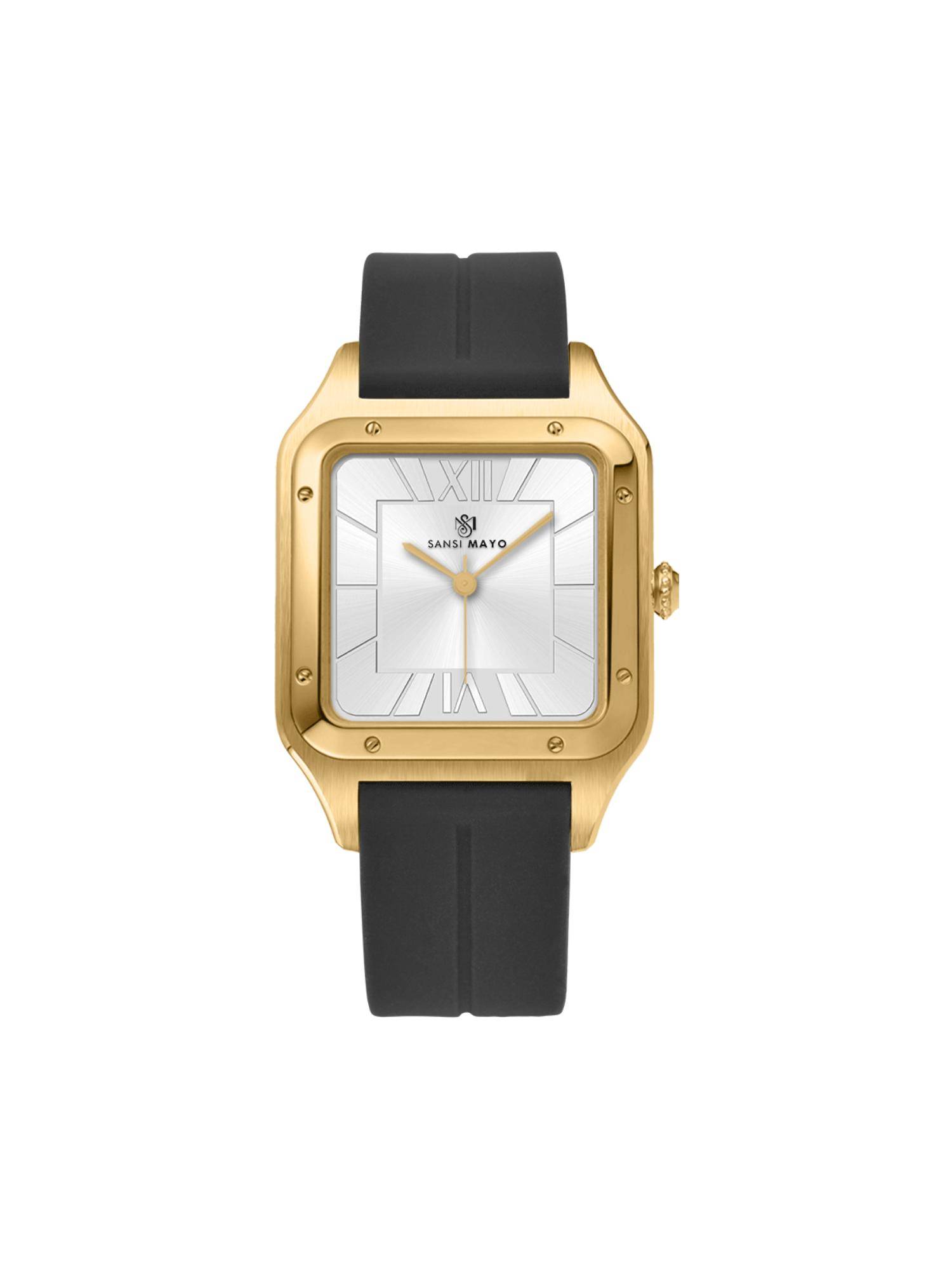 Sansi Mayo Men Carls White Dial Analog Watch - SM-M-193-B-G-W (M)