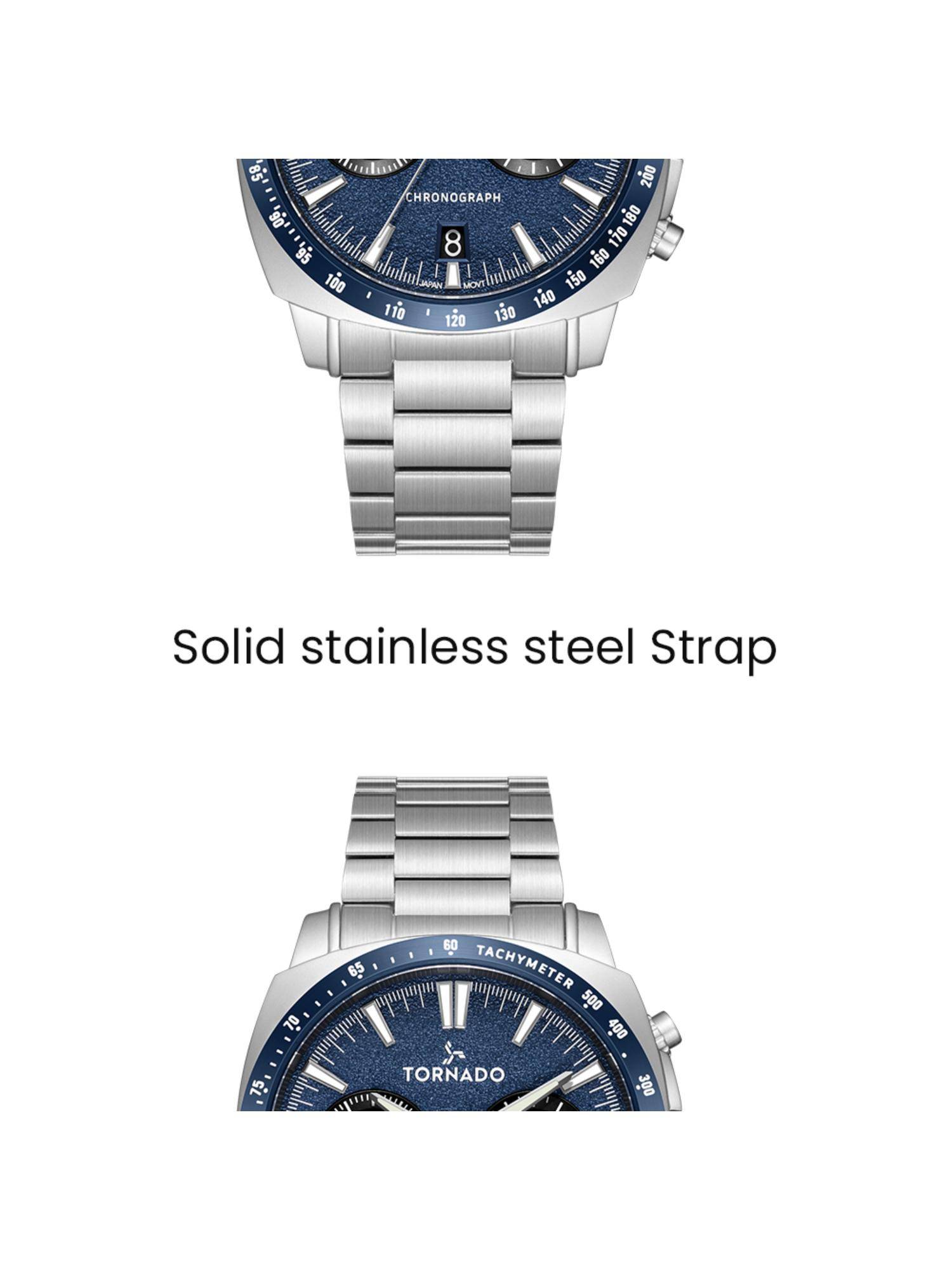 Buy Tornado Men Set Box Blue Dial Analog Watch - T25104S-SBSN-N (M