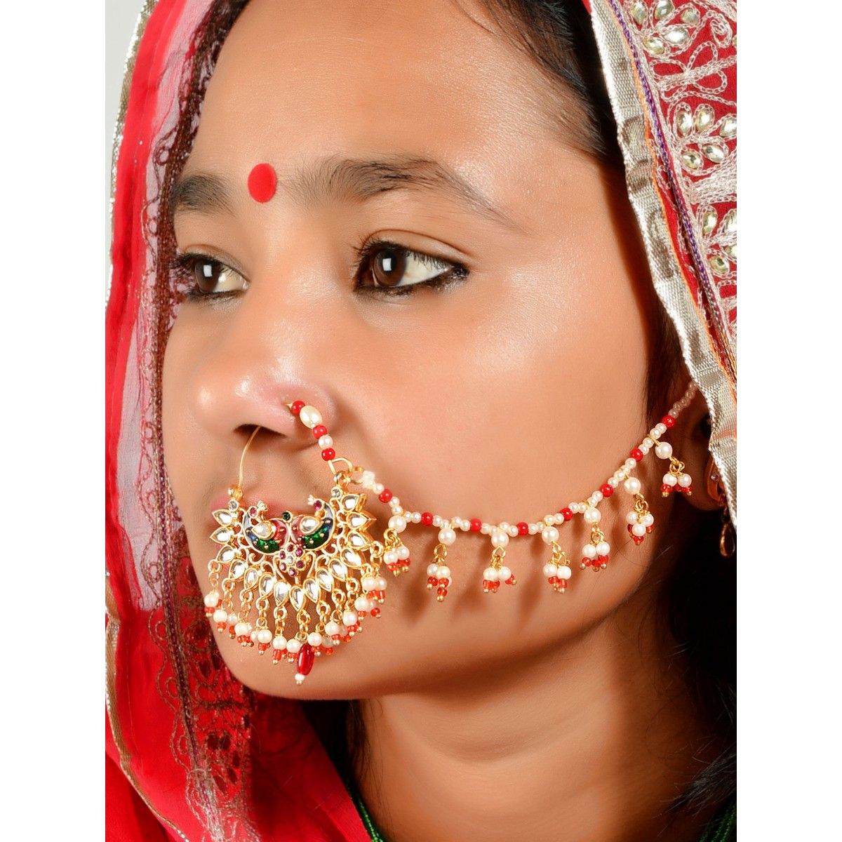 silvermerc-designs-gold-plated-pearl-meenakari-rajputi-nose-ring-buy