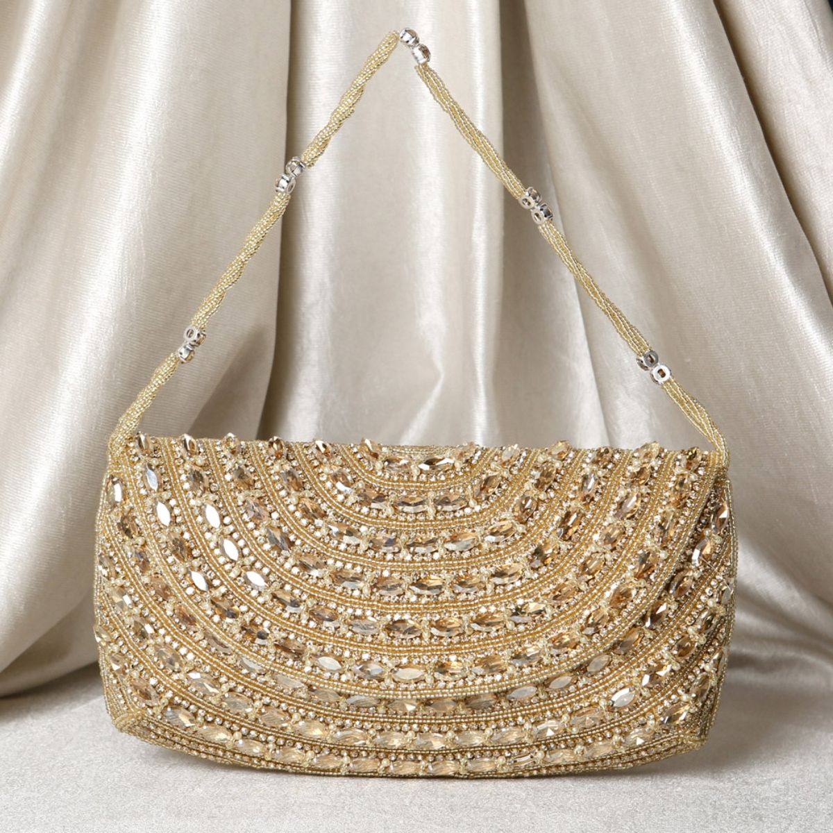 Buy Women's Vintage Style Beaded And Sequined Evening Bag Wedding Party  Handbag Clutch Purse Online at desertcartINDIA