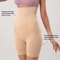 Buy Zivame Nude Coloured Seamless Full Thigh Shaper Brief
