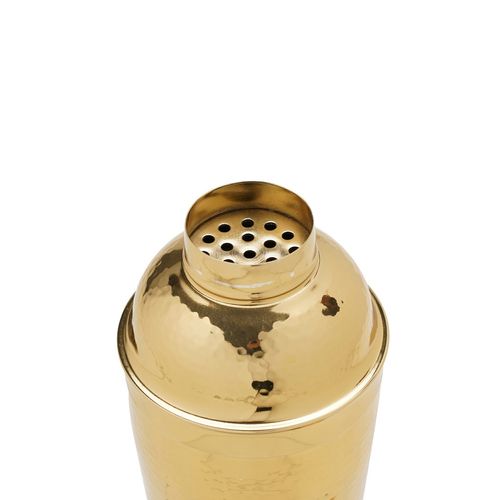 Gold Hammered Cocktail Shaker