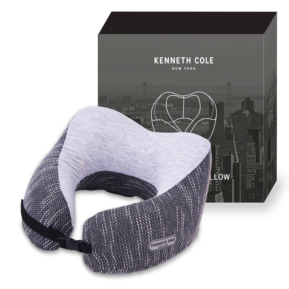 Kenneth Cole Grey Unisex U-Shaped Neck Pillow