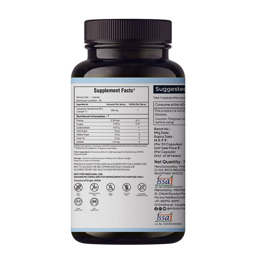 Buy Miduty Liposomal Glutathione 85% Capsules Online