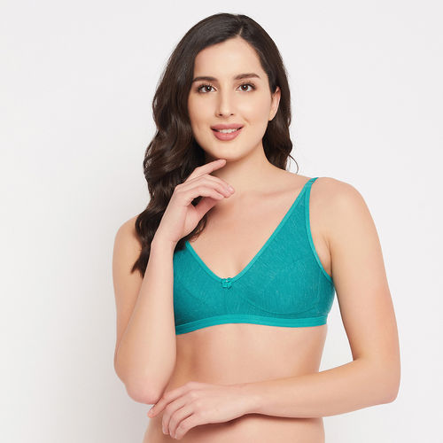 Buy Clovia Pack Of 2 Cotton Non-padded Non-wired Demi Cup Bra Online