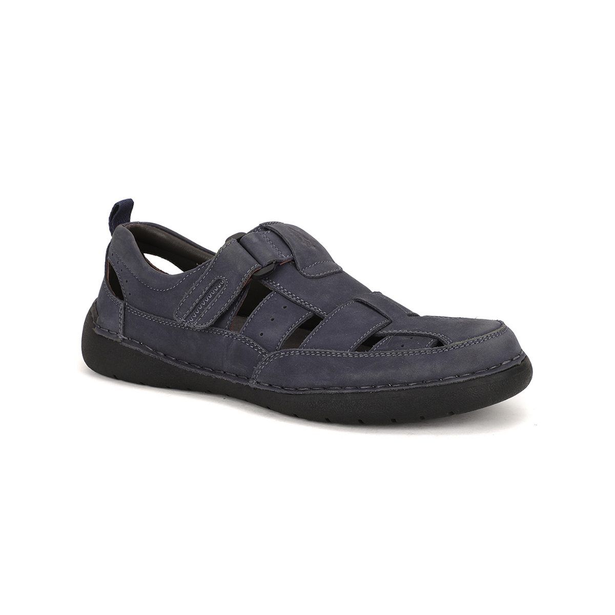 Buy Men Black Casual Sandals Online | Walkway Shoes