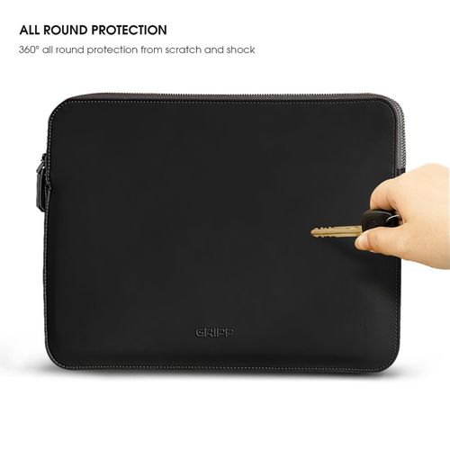 Buy GRIPP LUXURY Premium Leather Laptop Sleeve 14 inch Black Online
