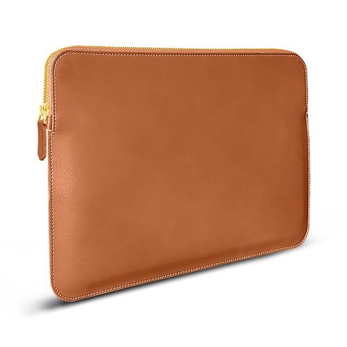 GRIPP LUXURY Premium Leather Laptop Sleeve 14 inch Tan