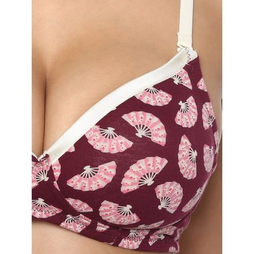Buy SOIE Womens Seamless Wireless Soft Cup Creation In Cotton Spandex Bras  - Multi-Color (36D) Online