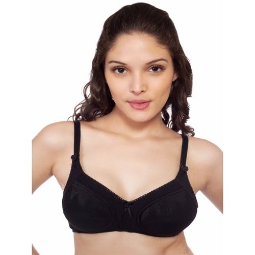 Buy Cotton Bra 34B Black at