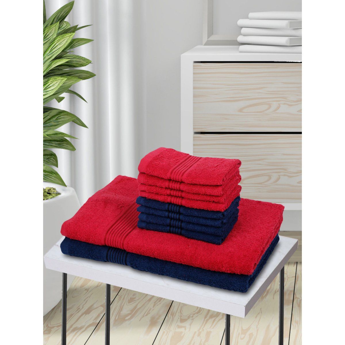 BIANCA Kopa D`Ross 2Bath 8Face Towel Red Na Buy BIANCA Kopa D`Ross 2