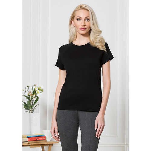 Buy Van Heusen Intimates Supima T Shirt Style Number-55409 - Pure Black (L)  Online