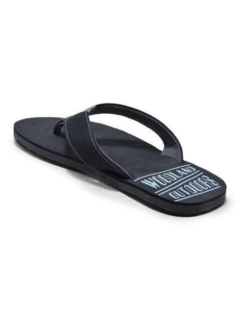WOODLAND Men Casual Slip On Flipflops Black