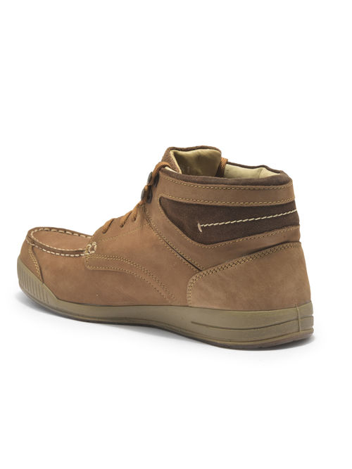 Woodland Mens Brown Low Cut Boots Buy Online Brown Leather High