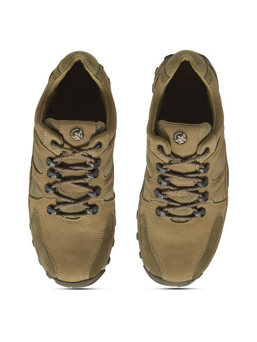 Buy WOODLAND Men Casual Lace-Ups Khaki Sneakers Online