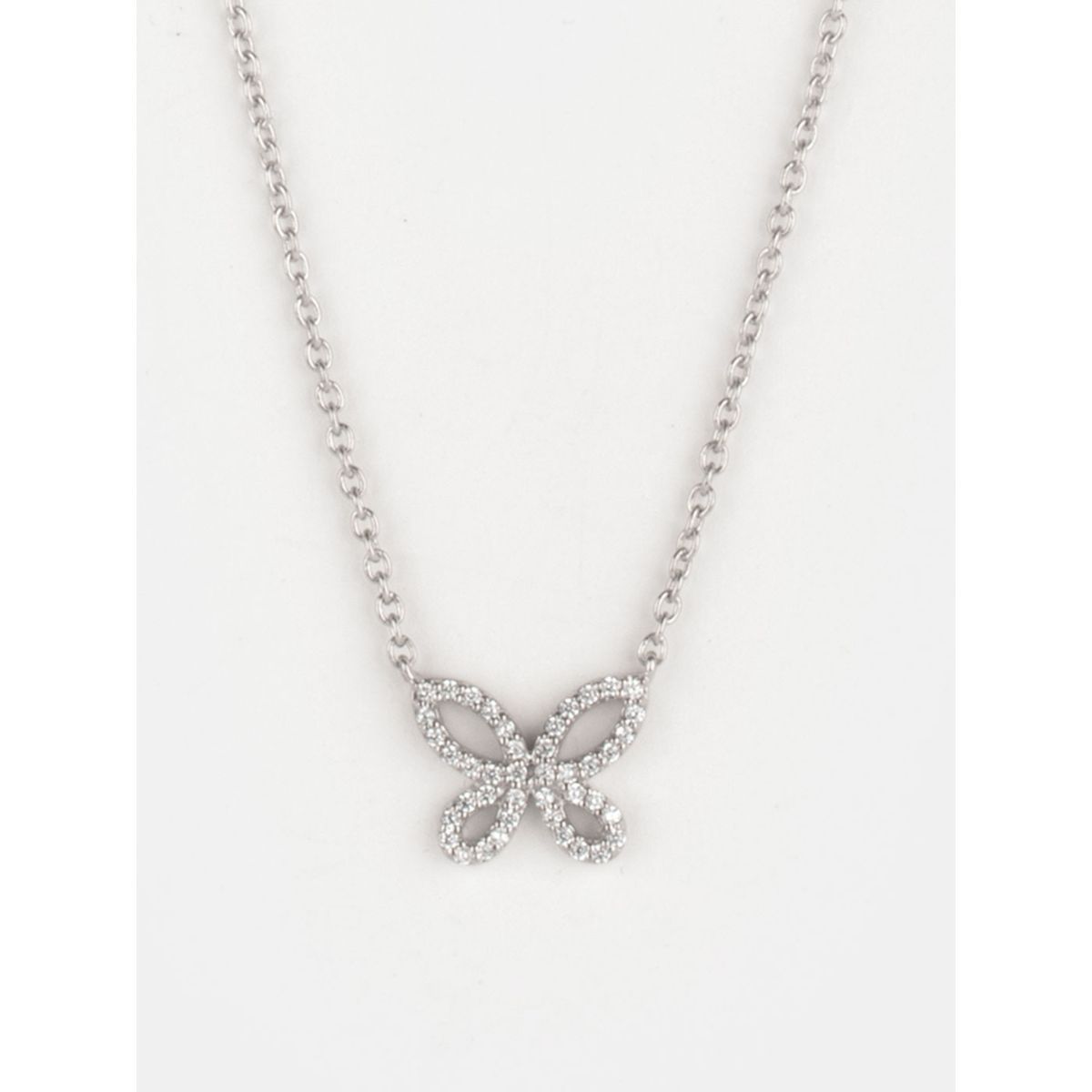 Shaya by CaratLane Happier Than Ever Butterfly Pendant Necklace In 925