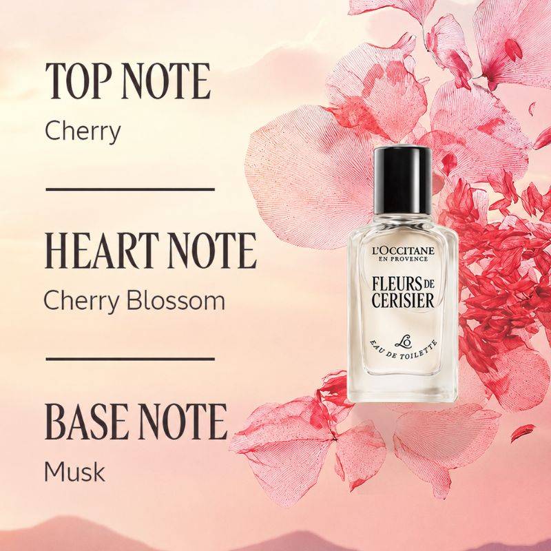 L'Occitane Fleurs de Cerisier (Cherry Blossom) Eau De Toilet... - view 8
