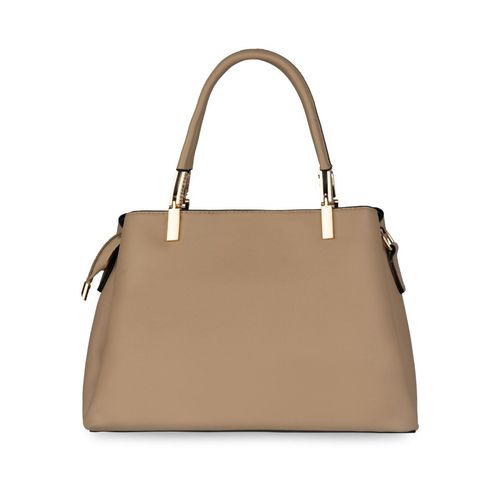 Buy E2O Bags Classy Beige Solid Satchel Handbag For Women's Online